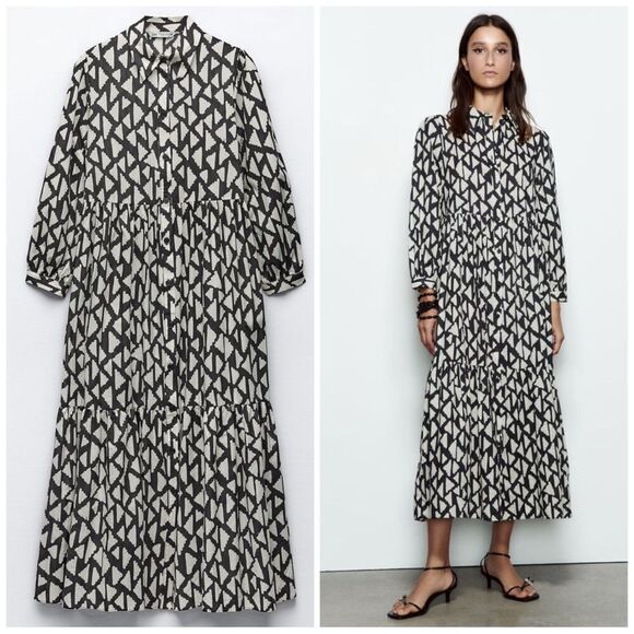 Zara Dresses & Skirts - ZARA LONG PRINTED DRESS